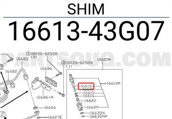 Nissan 1661343G07 SHIM