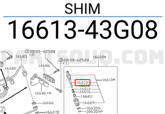 Nissan 1661343G08 SHIM