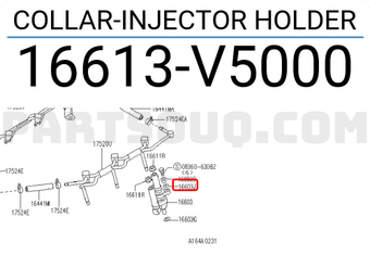 Nissan 16613V5000 COLLAR-INJECTOR HOLDER