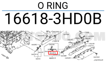 Nissan 166183HD0B O RING