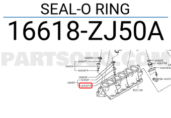 Nissan 16618ZJ50A SEAL-O RING