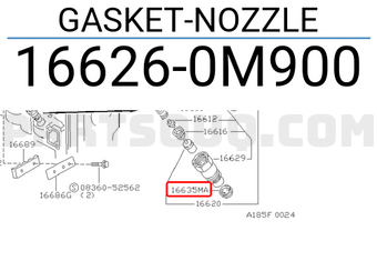 Nissan 166260M900 GASKET-NOZZLE