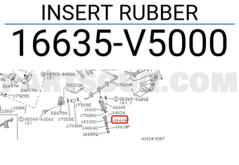 Nissan 16635V5000 INSERT RUBBER