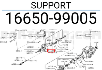 Nissan 1665099005 SUPPORT