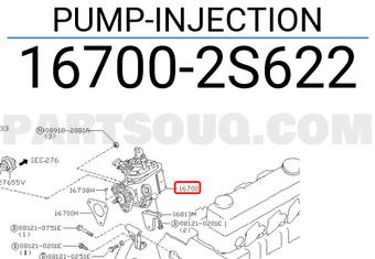 Nissan 167002S622 PUMP-INJECTION