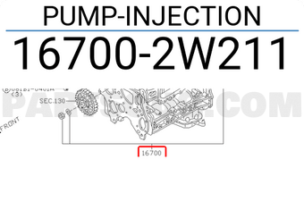 Nissan 167002W211 PUMP-INJECTION
