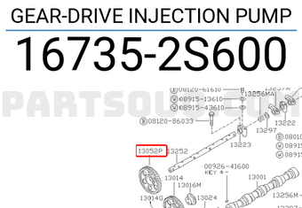 Nissan 167352S600 GEAR-DRIVE INJECTION PUMP