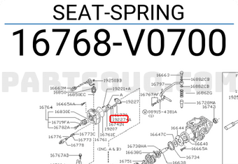 Nissan 16768V0700 SEAT-SPRING