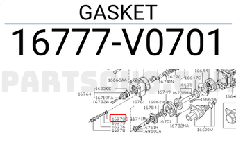Nissan 16777V0701 GASKET