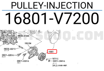 Nissan 16801V7200 PULLEY-INJECTION