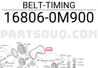 Nissan 168060M900 BELT-TIMING