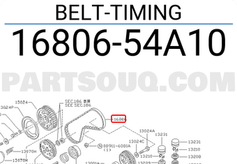 Nissan 1680654A10 BELT-TIMING