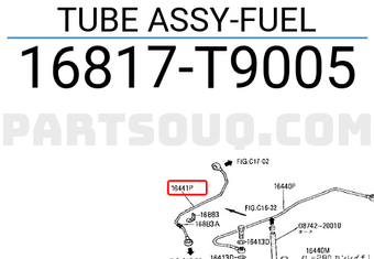 Nissan 16817T9005 TUBE ASSY-FUEL