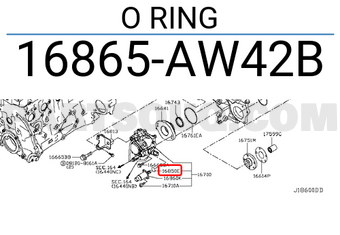 Nissan 16865AW42B O RING