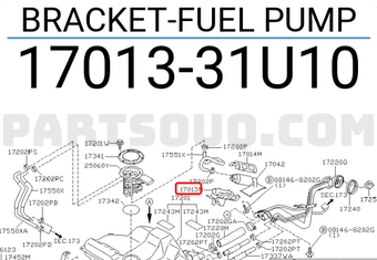 Nissan 1701331U10 BRACKET-FUEL PUMP