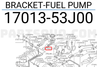 Nissan 1701353J00 BRACKET-FUEL PUMP