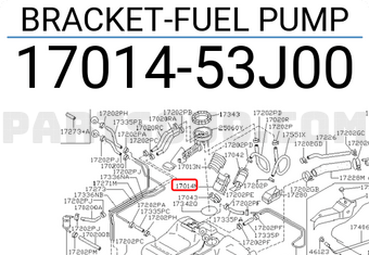 Nissan 1701453J00 BRACKET-FUEL PUMP