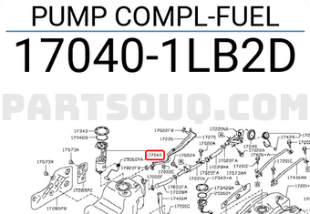 Nissan 170401LB2D PUMP COMPL-FUEL