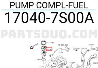Nissan 170407S00A PUMP COMPL-FUEL