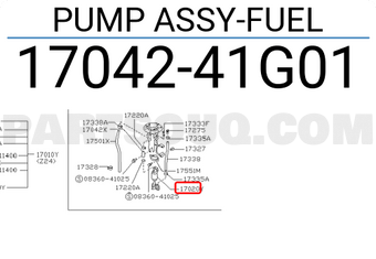 Nissan 1704241G01 PUMP ASSY-FUEL