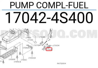 Nissan 170424S400 PUMP COMPL-FUEL
