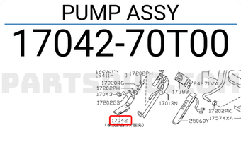 Nissan 1704270T00 PUMP ASSY
