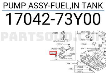 Nissan 1704273Y00 PUMP ASSY-FUEL,IN TANK
