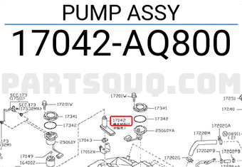 Nissan 17042AQ800 PUMP ASSY