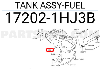 Nissan 172021HJ3B TANK ASSY-FUEL