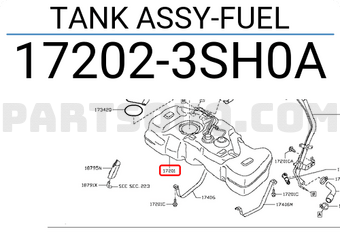 Nissan 172023SH0A TANK ASSY-FUEL