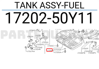Nissan 1720250Y11 TANK ASSY-FUEL
