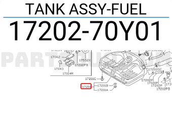 Nissan 1720270Y01 TANK ASSY-FUEL