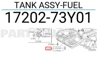 Nissan 1720273Y01 TANK ASSY-FUEL
