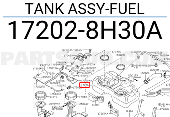 Nissan 172028H30A TANK ASSY-FUEL