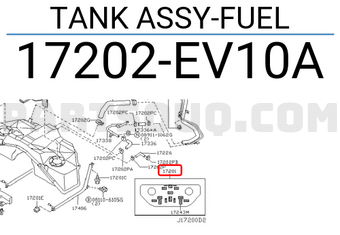 Nissan 17202EV10A TANK ASSY-FUEL