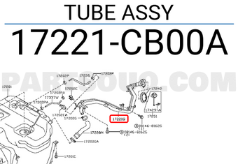 Nissan 17221CB00A TUBE ASSY
