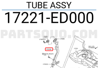 Nissan 17221ED000 TUBE ASSY