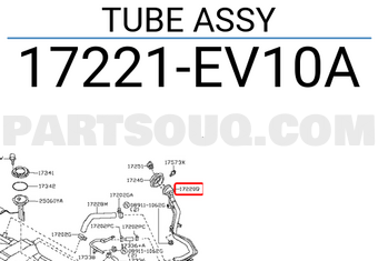 Nissan 17221EV10A TUBE ASSY