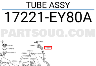 Nissan 17221EY80A TUBE ASSY