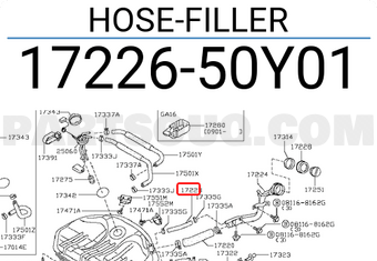 Nissan 1722650Y01 HOSE-FILLER