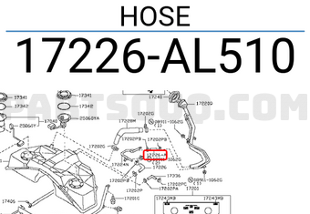 Nissan 17226AL510 HOSE