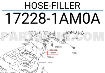 Nissan 172281AM0A HOSE-FILLER