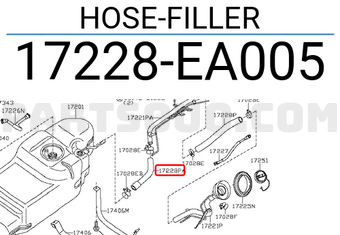 Nissan 17228EA005 HOSE-FILLER
