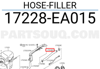 Nissan 17228EA015 HOSE-FILLER