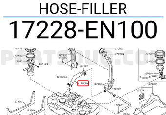 Nissan 17228EN100 HOSE-FILLER