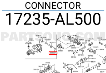 Nissan 17235AL500 CONNECTOR