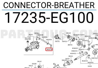 Nissan 17235EG100 CONNECTOR-BREATHER