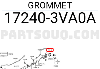 Nissan 172403VA0A GROMMET