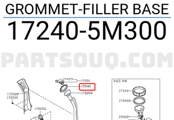 Nissan 172405M300 GROMMET-FILLER BASE