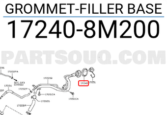 Nissan 172408M200 GROMMET-FILLER BASE